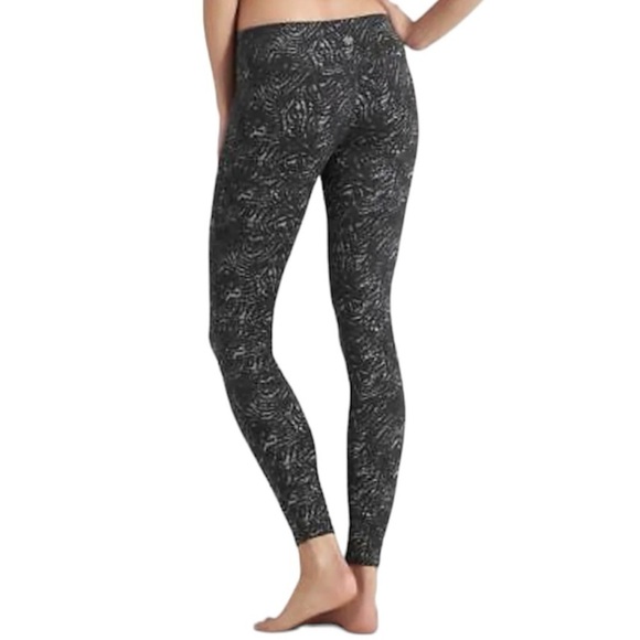 Athleta Chaturanga Active Leggings High Rise Yoga Workout Black Gray Small - Picture 2 of 12